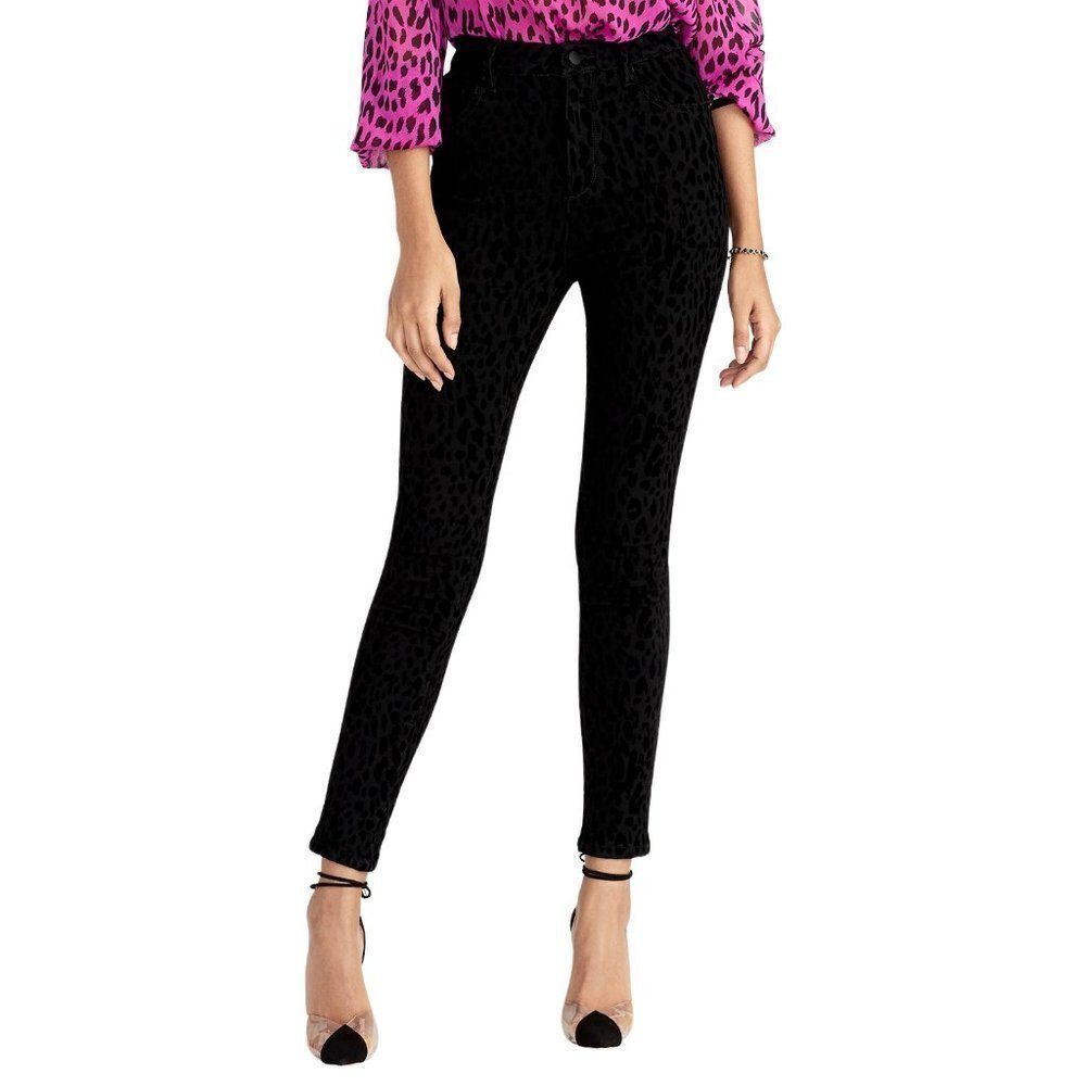 ‎Rachel Roy Jean Jeggings Black 26 Animal-Print